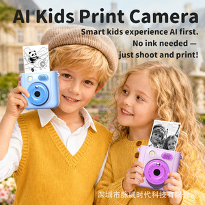 กล้อง Phomemo Kids Ai มุมกว้าง 145 องศา ซูม 2X-7X วิดีโอ HD พิมพ์ภาพทันที สำหรับเด็กอายุ 7-9 ปี - Product Image 4