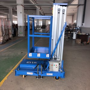 Piattaforma di Lavoro Aerea Monoposto in Lega di Alluminio 6m 300kg, Sollevatore Aereo Mobile AC/DC per Manutenzione Edifici e Magazzini con Certificazione CE - Product Image 2