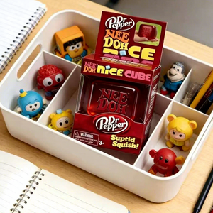 NeeDoh Red Nice Cube – Jouets sensoriels anti-stress en forme <span class=keywords><strong>de</strong></span> cube, boule à presser pour soulager le stress, jouets sensoriels à presser, jouets sensoriels Fidget - Product Image 4