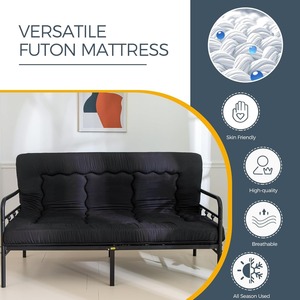Materasso Futon Ultra Spesso Trapuntato in Memory Foam con Imbottitura in Schiuma Sminuzzata Divano Letto per Adulti - Product Image 3