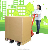 Boîte de palette en carton personnalisée haute résistance et durable avec pieds autocollants pour l'emballage logistique