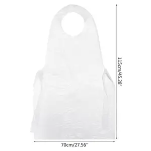 Professional Tattoo Apron Disposable PE Cleaner Sanitary Transparent Poly Aprons Tattoo Accessories Household Use