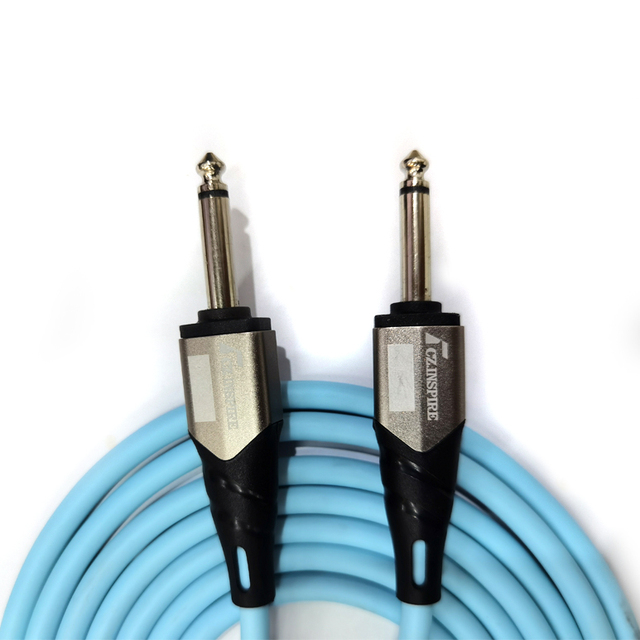 wholesale audio cable 6.35mm Male to Male Guitar Cable Mono Audio Plug Instrument Cable