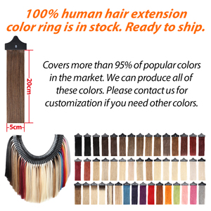 8 Pouces <span class=keywords><strong>20</strong></span> Cm 46 Couleurs Texture <span class=keywords><strong>Cheveux</strong></span> Swatch 100% Extensions de <span class=keywords><strong>Cheveux</strong></span> Humains Anneau de Couleur Échantillons de <span class=keywords><strong>Cheveux</strong></span> Humains - Product Image 3