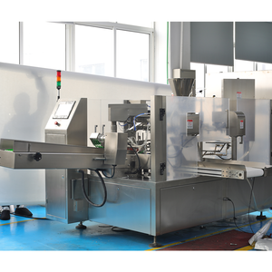 Machine d'emballage automatique de pesage et de remplissage de sacs pré-faits pour les chips de maïs, les chips de pommes de terre, les frites, les collations, avec station rotative LINPACK, conforme aux normes CE et RoHS - Product Image 3