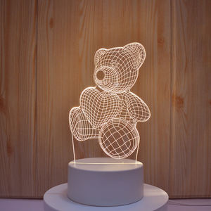 Lámpara Nocturna LED 3D con Ilusión Óptica de Anime, Multicolor, Cambia de Color - Product Image 4