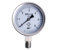 Diaphragm Pressure Gauge - Stainless Steel Gas Pressure Gauge High-temperature Resistant Overpressure Prevention Type