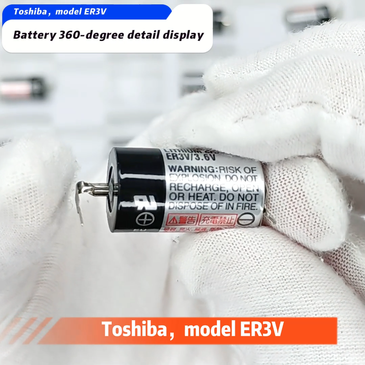 TOSHIBA ER3V 3.6V LiSOCl2 Lithium Battery for Fuji NP8P-BT Encoder