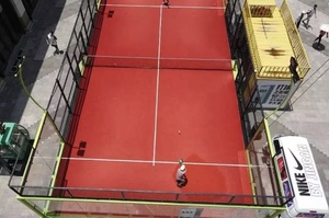 Hierba artificial roja <span class=keywords><strong>de</strong></span> <span class=keywords><strong>ladrillo</strong></span> <span class=keywords><strong>de</strong></span> arcilla Premium NWT para canchas <span class=keywords><strong>de</strong></span> <span class=keywords><strong>tenis</strong></span> <span class=keywords><strong>de</strong></span> Pádel Césped sintético duradero para campo <span class=keywords><strong>de</strong></span> pádel - Product Image 2