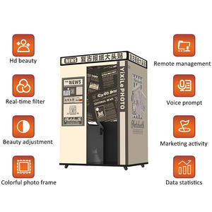 Yixile фотобудка в стиле ретро для газет, для продажи, фотобудка Dslr, термосублимационный принтер, закрытый фотобудка, киоск - Product Image 3