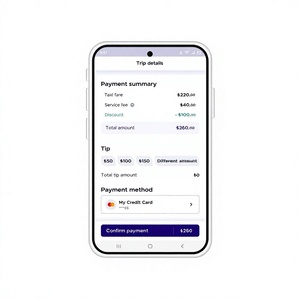 Application de réservation de taxi pour une commande facile, suivi du conducteur en temps réel, estimation des tarifs, paiements, historique des trajets, stock disponible en ligne - Product Image 1