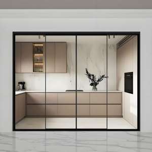 <span class=keywords><strong>Rail</strong></span> de sol de cuisine extrêmement étroit <span class=keywords><strong>Rail</strong></span> <span class=keywords><strong>suspendu</strong></span> Triple Action <span class=keywords><strong>porte</strong></span> balcon <span class=keywords><strong>porte</strong></span> coulissante cadre usine - Product Image 4