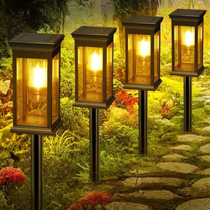 Iluminación de Jardín y Patio con Filamento de Tungsteno LED <span class=keywords><strong>Solar</strong></span> de 1.5W, Resistente al Agua <span class=keywords><strong>IP65</strong></span>, Luz Blanca Cálida, Funciona con Pilas AA, Certificación CE - Product Image 2