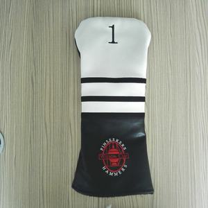 Couvre-chefs en bois de golf en cuir PU vintage avec logo personnalisé - Product Image 5