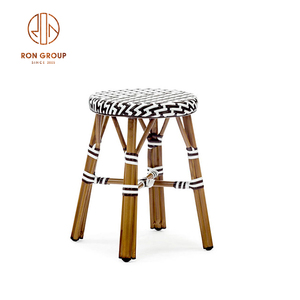 Muebles de mimbre para Hotel y restaurante, muebles de aluminio, impermeables, con pata de Metal, estilo francés, para balcón y al aire libre - Product Image 1
