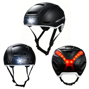 Casco de Ciclismo con Carcasa de PC y Luz LED Recargable por USB Delantera y Trasera <span class=keywords><strong>para</strong></span> <span class=keywords><strong>Bicicleta</strong></span> de Carretera, Ciclismo, <span class=keywords><strong>Bicicleta</strong></span> Eléctrica, Casco con Luces <span class=keywords><strong>para</strong></span> Adultos - Product Image 1