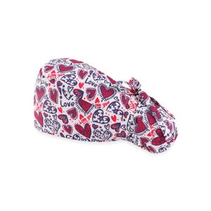 USA Mairun C47 Flower Women Men Surgical <b>Scrub</b> Caps Ponytail Holder Buttons Adjustable Dentist Nursing Bouffant Long <b>Hair</b> Turban - Product Image 2
