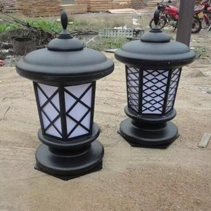 Lámparas de poste de acero inoxidable con energía solar LED para jardín, patio y césped. - Product Image 2