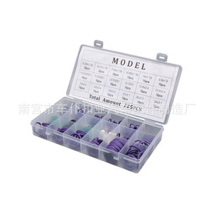 Anneaux toriques en caoutchouc nitrile, 225 pièces, plusieurs tailles, pour usage automobile et industriel - Product Image 3