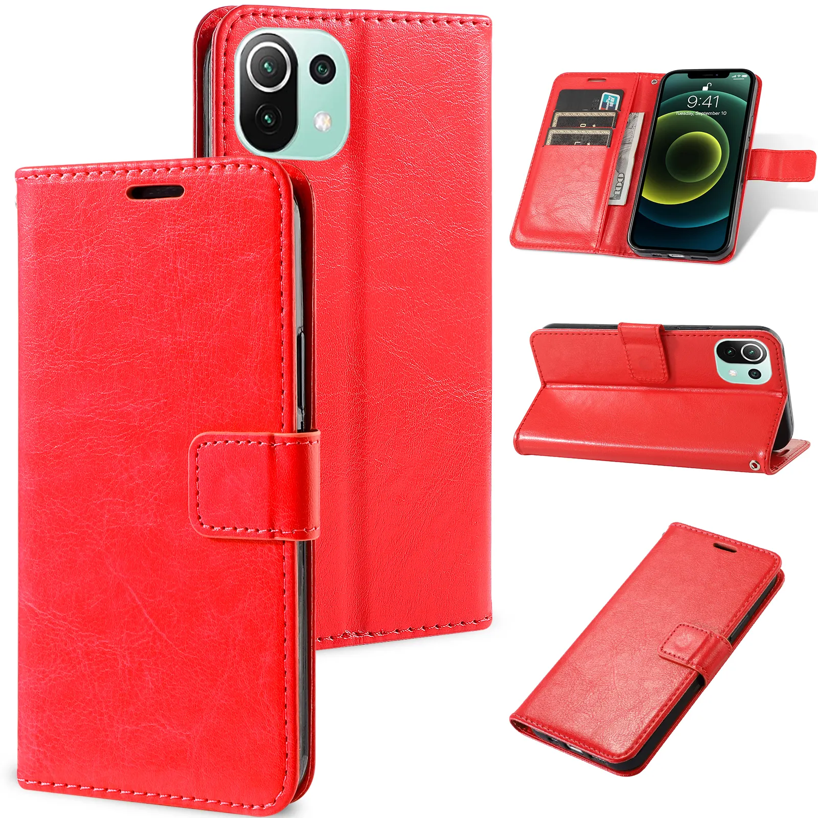Wallet Leather Case Mobile Phone Cover For Xiaomi 13 Poco X5 Civi 2 M4 M3 F4 Flip Case For Redmi K60E Note 12 Pro+ 11 10C K50