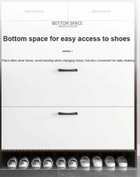 2026 En gros Meuble à chaussures moderne et simple avec panneau en bois ultra-fin et rangement basculant pour petits espaces, mobilier de salon et extérieur