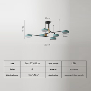 Iluminación Interior de Diseño Nórdico Moderno para Sala de Estar, Lámparas Modernas para el Hogar, Lámpara Colgante LED - Product Image 6