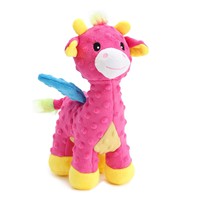 Jouet pour chien en peluche durable à mâcher, jouet pour chien avec papier froissé, animal doux qui couine, jouet personnalisé