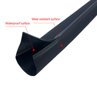 Funda Protectora de Cables con Cierre de Cremallera, Resistente al Desgaste e Impermeable, de Nailon y PVC