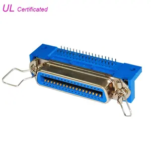 57 Serie Pcb Mount Ddk 40 Vergaarbak Vrouwelijke Connector, 57RR Haakse Pcb 14pin 24pin 36pin 50pin Connector Voor Printer