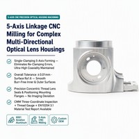 Boîtier de lentille optique en aluminium 6061 usiné CNC 5 axes sur mesure OEM avec cavité multidirectionnelle pour caméra de vision industrielle