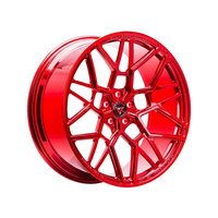 Nouvelles jantes en alliage d'aluminium monobloc forgées sur mesure VeroX 5x112/114.3/120 PCD à rayons multiples, finition polie, garantie à vie