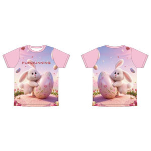 T-shirt imprimé sur toute la surface, créez votre propre logo, 100% polyester, t-shirt personnalisé pour l'événement de Pâques, t-shirt de course amusant, t-shirts par sublimation - Product Image 3