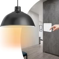 Télécommande universelle sans fil 315 MHz avec lumière LED, puce Ev1527, code d'apprentissage pour montage mural