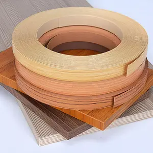 Woodgrain Color Similarity Over 95% Kitchen Cabinet PVC Edging Strips Furniture PVC Edge Banding For Furniture Accessories
