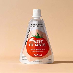 Bolsa Doypack geométrica moderna personalizada de 300ml, embalaje de boquilla de cono térmico para vodka orgánico, whisky y cerveza, tienda a prueba de fugas - Product Image 1