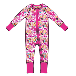 Versandfertige Maßgefertigte Baby-Bambus-Strampler und Schlafanzüge Verschiedene Drucke Gestrickter Stoff Glücksbox Baby-Pyjamas Mystery Box - Product Image 3