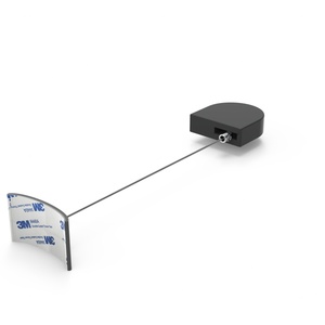 Auto Retractable Cable <b>Lock</b> Oval Double-sided Adhesive Anti-theft Anti-lost Pull Box for <b>Remote</b> Control Security - Product Image 5