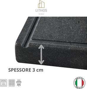 Plaque <span class=keywords><strong>en</strong></span> <span class=keywords><strong>pierre</strong></span> LAVYLE - Four électrique <span class=keywords><strong>réfractaire</strong></span> Etna, <span class=keywords><strong>barbecue</strong></span> à gaz, grill à viande - Mesures 60x40 cm3, fabriqué <span class=keywords><strong>en</strong></span> Chine - Product Image 3
