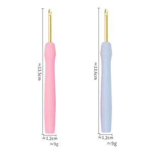 Aguja <span class=keywords><strong>de</strong></span> bordado rusa con mango <span class=keywords><strong>de</strong></span> plástico <span class=keywords><strong>de</strong></span> colores, estilo sencillo, herramienta doméstica para bordado <span class=keywords><strong>de</strong></span> lana, pluma <span class=keywords><strong>de</strong></span> bordado hecha a mano - Product Image 2