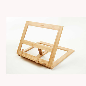 Support de téléphone en bois de bambou, support de bureau pliable pour Apple IPhone, support de rangement pour la maison et le bureau - Product Image 2