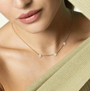 Loveher gioielli in acciaio inox ciondolo piccoli trifogli collane <span class=keywords><strong>per</strong></span> le donne e le ragazze regalo in bianco design all'ingrosso <span class=keywords><strong>nome</strong></span> personalizzato - Product Image 2