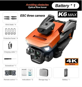 Dron K6MAX de Plástico con 3 Cámaras, Evitación de Obstáculos 360°, Modo Sígueme, Flujo Óptico, Modo Sin Cabeza, Transmisión de 100m, Vuelo Estable - Product Image 4