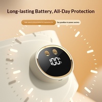 Ceinture de soutien utérin et lombaire ultra-fine avec affichage numérique intelligent, technologie de vibration chauffante, rechargeable et portable, compresse chaude pour les hanches