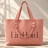 Sac à bandoulière en tricot personnalisé avec logo, à poignées longues et courtes, pour collections d'accessoires de boutique et lignes de mode de détail