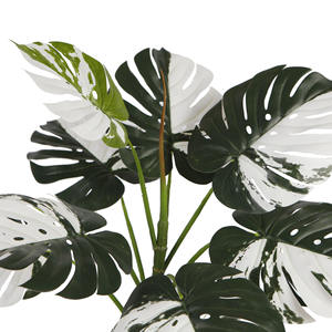 <span class=keywords><strong>Plante</strong></span> Monstera Artificielle 110cm Faux <span class=keywords><strong>Albo</strong></span> Monstera <span class=keywords><strong>Plante</strong></span> d'Intérieur dans un Pot en Plastique Noir pour la Décoration de la Maison et du Bureau - Product Image 3