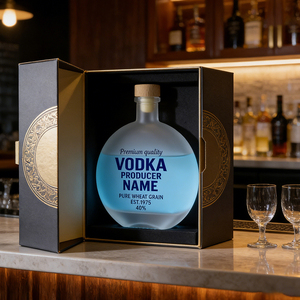 زجاجات ناشر عطر زجاجية مسطحة ومستديرة سعة 250 مل و500 مل بقاعدة سميكة وسدادة فلين سوداء لتخزين الزيوت العطرية والسوائل - Product Image 4