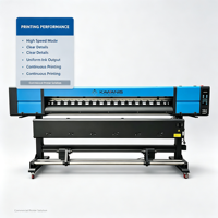 Impresora de Inyección de Tinta de Formato Ancho de 1.6m con Cabezal XP600 I3200 I1600, Impresora Eco Solvente de 1600mm para Impresión de Vinilos, Pancartas Flexibles y Adhesivos