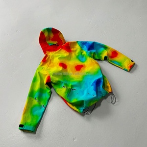Fashion Designer Custom Nylon <b>Zip</b> <b>up</b> <b>Jackets</b> Windbreaker Coat All Digital Print High Quality Waterproof Windbreaker <b>Jacket</b> Men - Product Image 3