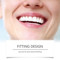 Ensemble de prothèses dentaires de soins personnels complets améliorés avec matériau en treillis esthétique Ensemble de dents et de prothèses dentaires en silicone