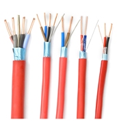 Cable de Alarma Contra Incendios Blindado Resistente a FPLR de 1000 pies, Rojo, 2 Núcleos, 2 x 16 AWG, 18 AWG, 14 AWG, 300/300 V, Cumple con la Prueba de Llama VW-1 para Sistemas